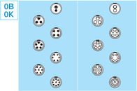 Συμβατοί συνδετήρες καλωδίων μετάλλων HangTon, 2 3 4 5 6 7 συνδετήρας υποδοχών βουλωμάτων καλωδίων 9 καρφιτσών