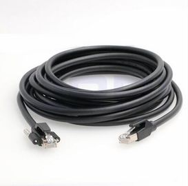 Μαύρο εύκαμπτο Ethernet χρώματος καλώδιο PVC RJ45